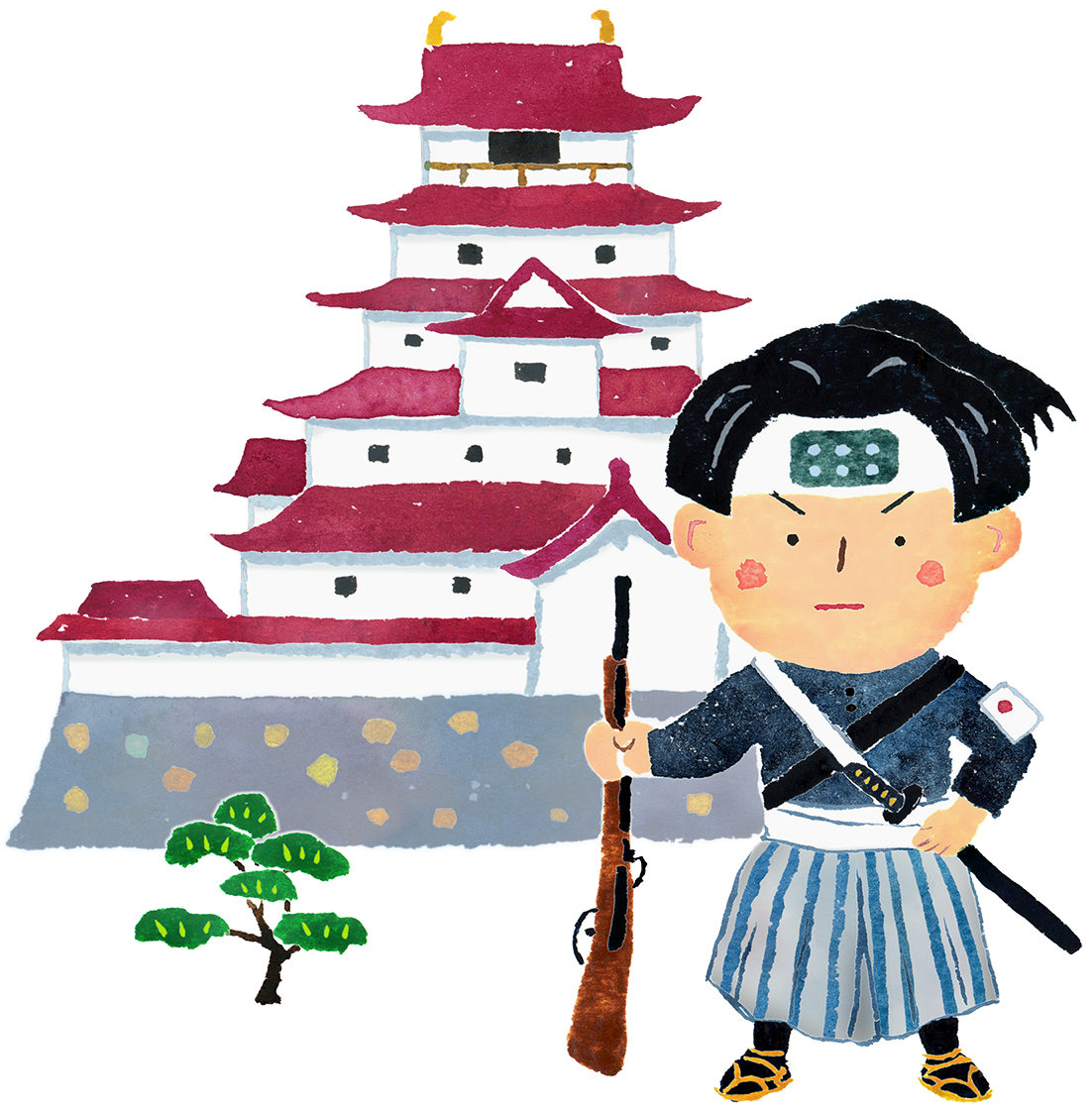 白虎隊のイラスト
